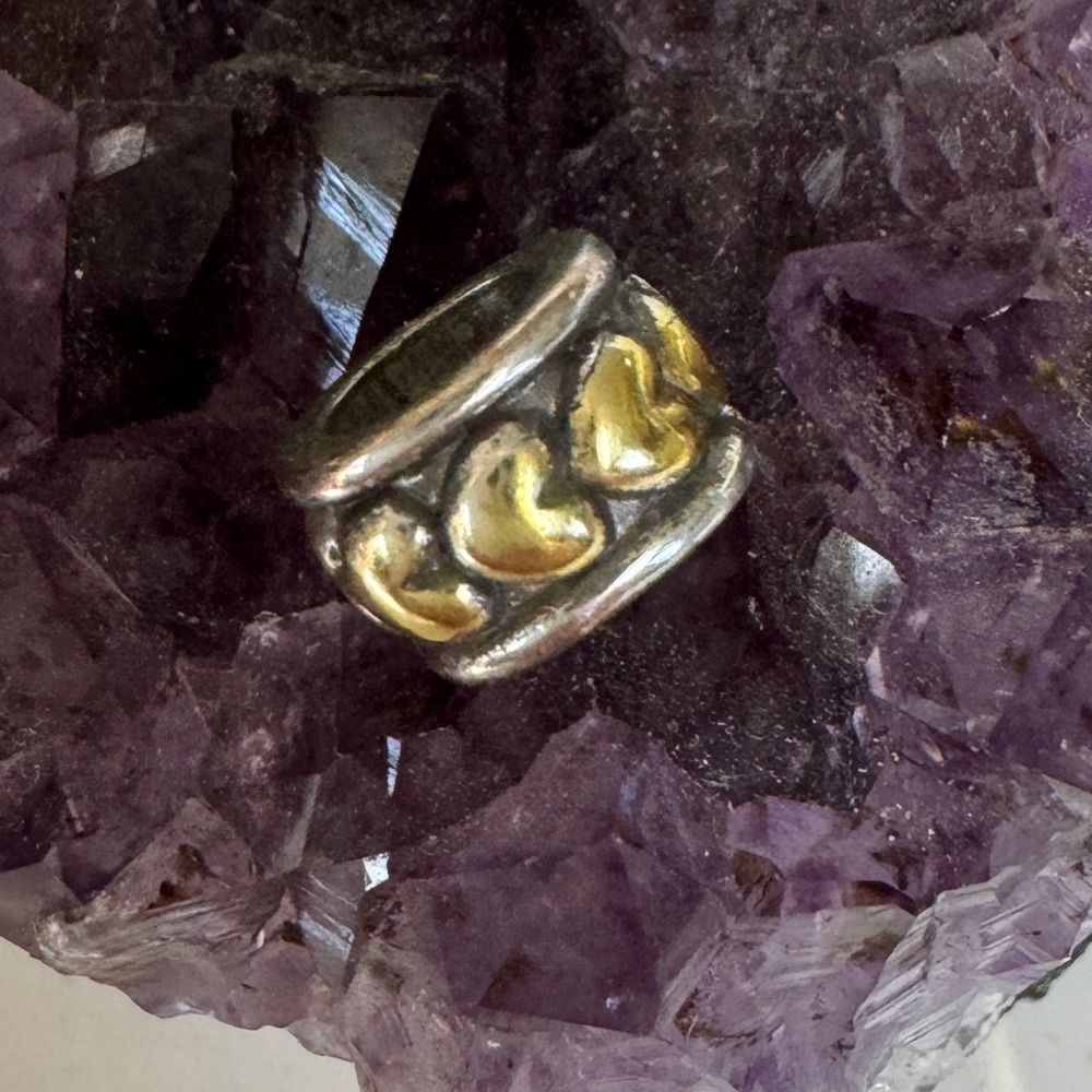 Brighton gold heart spacer bead